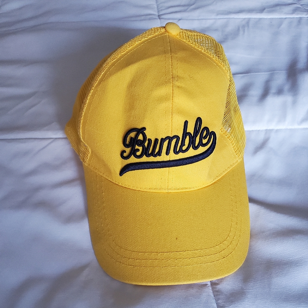 Yellow Adjustable Strap Bumble Hat